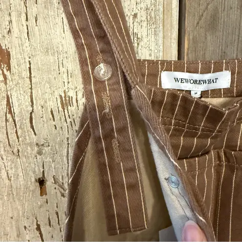 We Wore What Brown Denim Overalls with Timeless Appeal