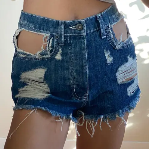 Carmar Denim Cut Out Shorts