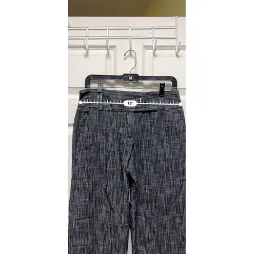 Larry Levine Pants Women Size 8 30x29 Gray Black Dress Pant Work Office DES-B