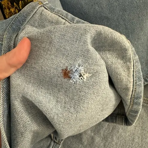 Nanushka Amita 80's Wash Denim Skirt In 80's Wash Blue Size Medium