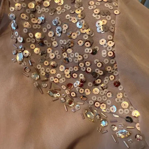 Slny FASHION OPEN FRONT Blouse Blush Pink/Mauve 8 Sequins Shoulder-pads VINTAGE