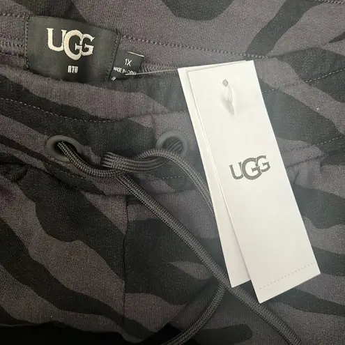 UGG New  Daniella Sweatpants Zebra Grey Black Size 1X New w/Tag Retail $98