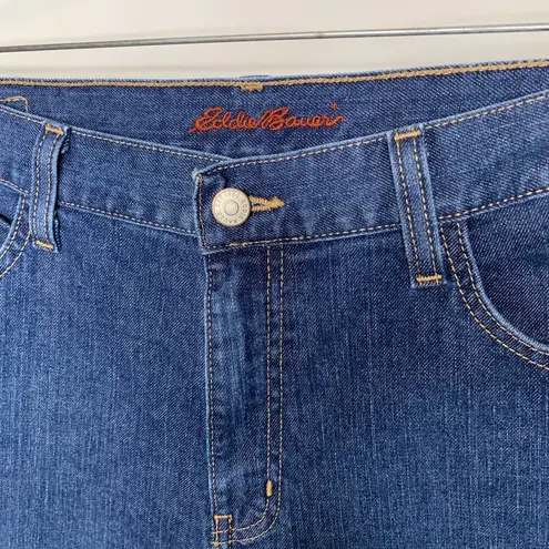 Eddie Bauer  Jeans Sz 12 Regular Medium Wash  Cropped Wide Leg