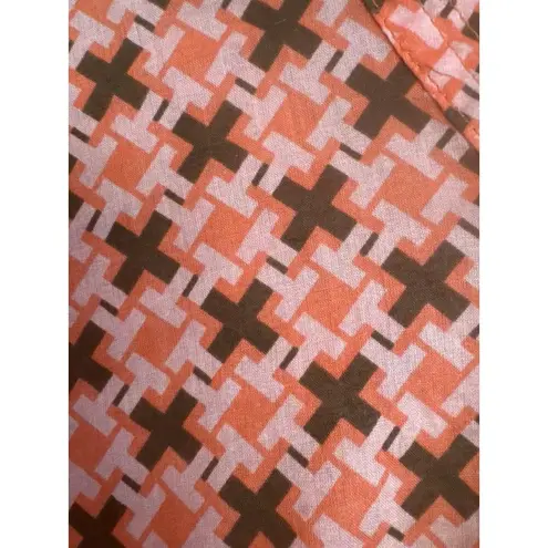 Ellie Kai Pink Brown Geometric Pattern Cover