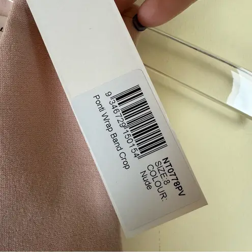 Nicholas Vintage Ponti Wrap Band Crop Top