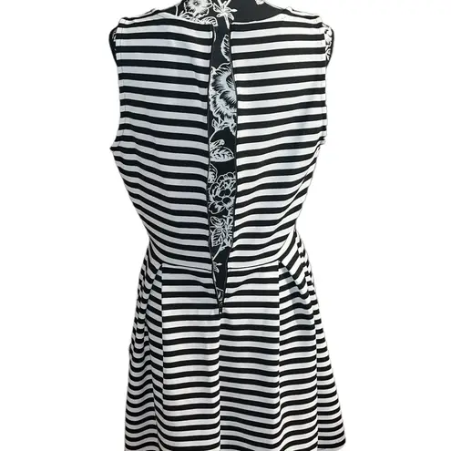 Attention Striped Assymetrical Dress
