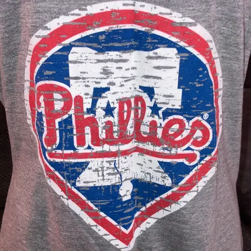 NWT MLB Genuine Merchandise Distressed Phillies Tank Top, XL Gray