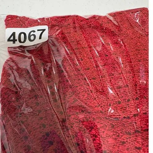 Westport Women Cardigan 3X Red Open Knit Draped Handkerchief Boho Cowgirl Layer