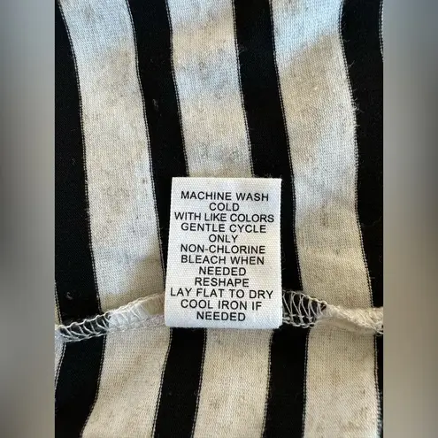 89th and Madison Like New -  Striped Top - Black.