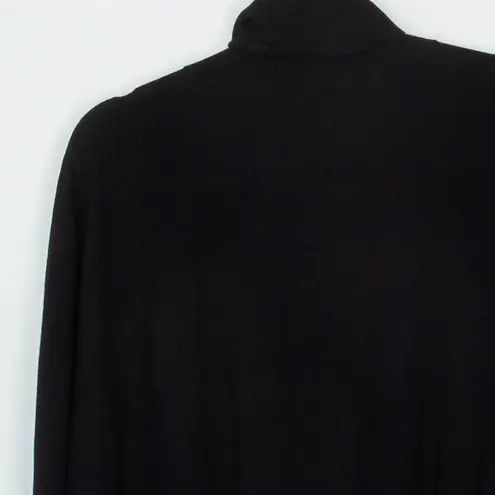 Babaton NWT Womens Bogart Turtleneck Knit Sweater Dress Size L Black Minimalist