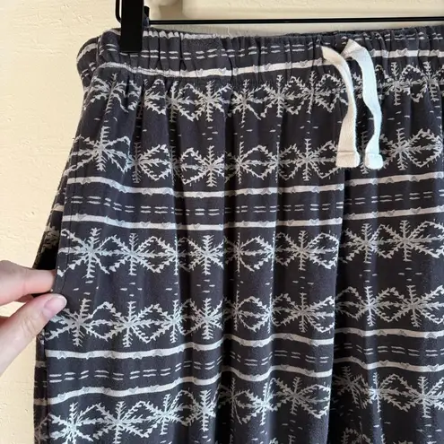 Burt's Bees Baby Organic Cotton Pajama Pants Snowflake Print Size Large White