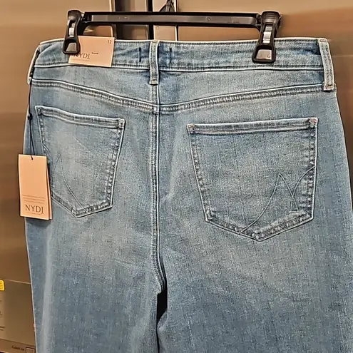 NYDJ ๐๐ Relaxed Piper Crop Jeans ~ Clift Blue 12 NWT