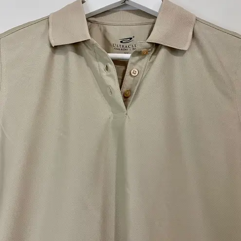 Polo Ultra Club Women’s Cool & Dry Elite Short Sleeve Light Tan Size XS NWT
