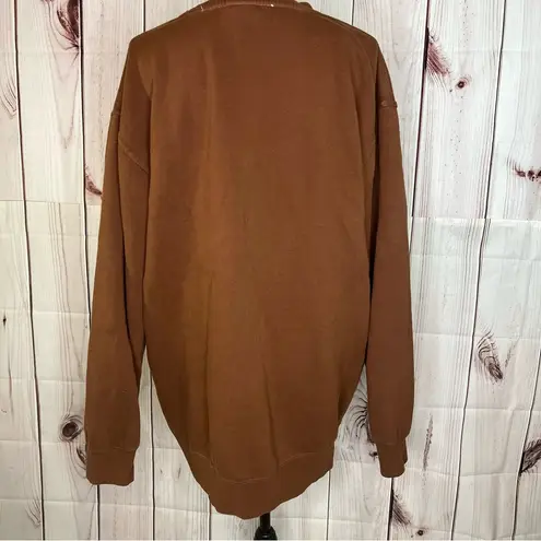 Stoney Clover Lane  Unisex Teddy Sweatshirt Brown Size L - XL