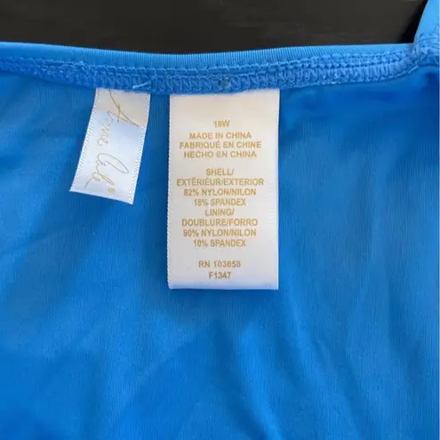 Anne cole NWT - V-Neck Crossback Shirred One Piece Swimsuit.