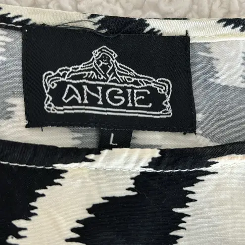 Angie full Midi Black & White Dress