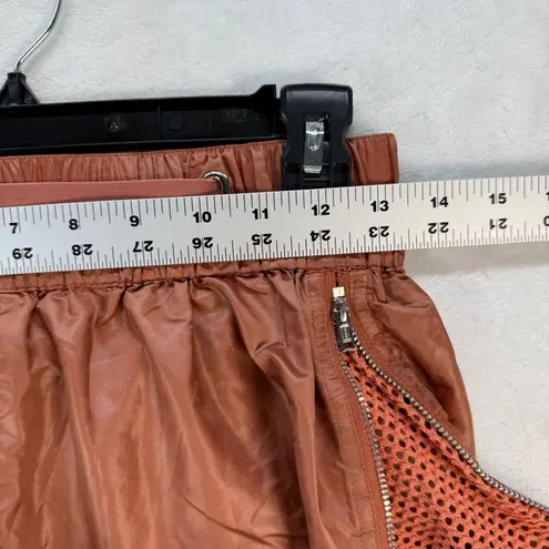 FP Movement Zippers Running Shorts High Waist Athletic Copper Size S Brown