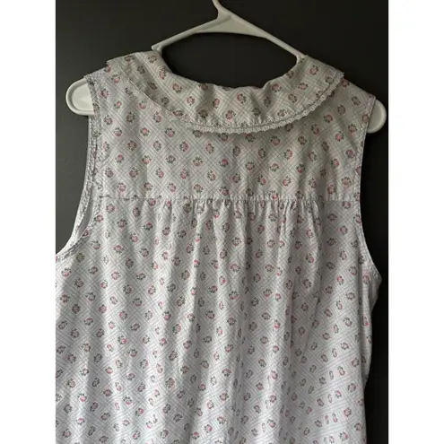 Laura Ashley Large Cotton Nightgown with Floral Pattern