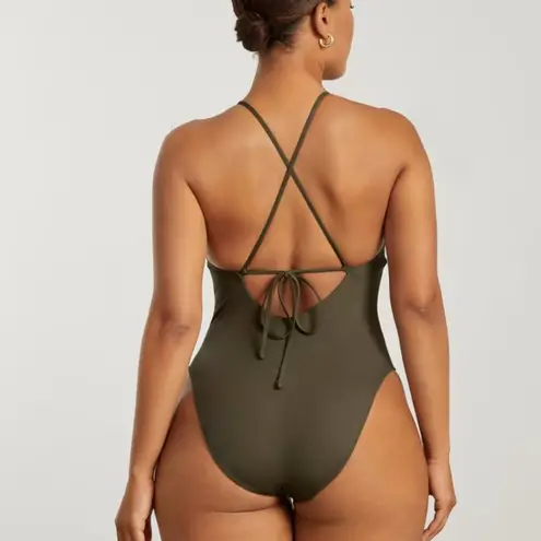 Everlane  Women's Green The String One-Piece Size Medium