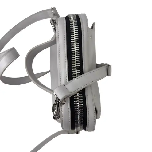 Dream Control Grey Small Crossbody/Handle Purse Studded Faux Leather Vegan Gray