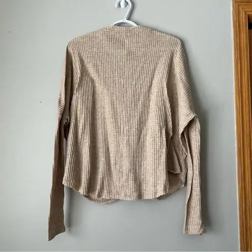 Out From Under  Tan Button Down Sweater Size Small thumbnail 2