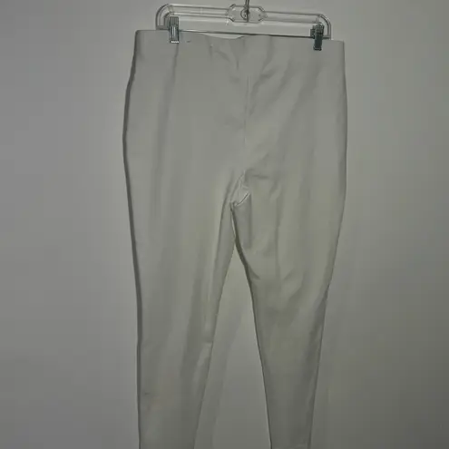  White Pull On‎ Crop Pants Size 12 Chico's Size 2