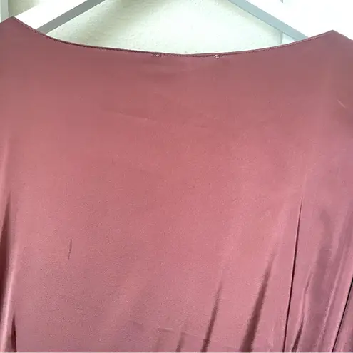 Baltic Born Krystal Satin Wrap Gown Maxi Dress