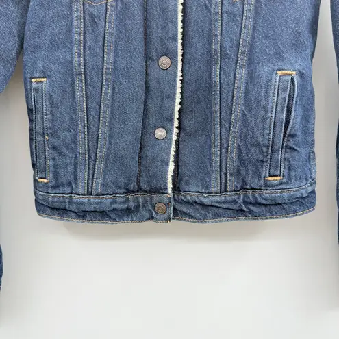 Levi's Levi’s Sherpa Trucker Jacket Women’s Size XS Type III Denim Lined Classic Fit