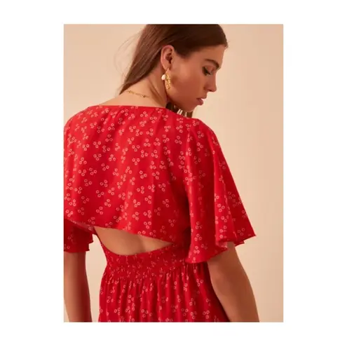 Finders Keepers Frida Pantsuit Red Ditsy Doo
