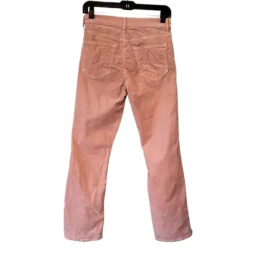 Mother The Insider Velvet Ankle Lipsticks & Other Stories Petal Pink Pant, Sz 27