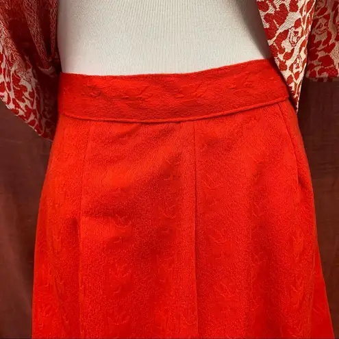 Vintage handmade red panda skirt suit Red Size 4