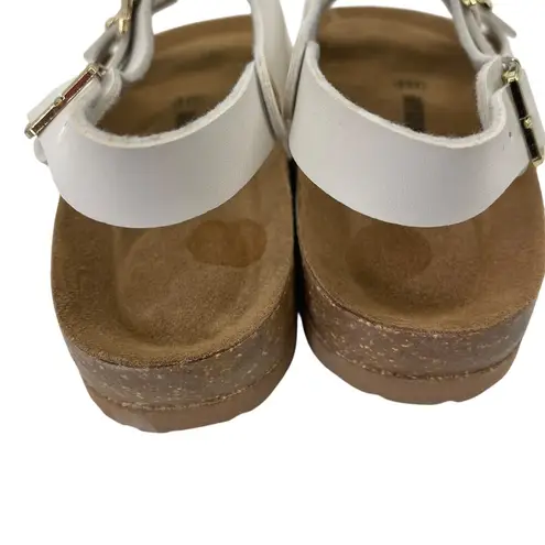 Cushionare CUSHIONAIRE Lulu Cork footbed Sandal White Size 9 New without Box!