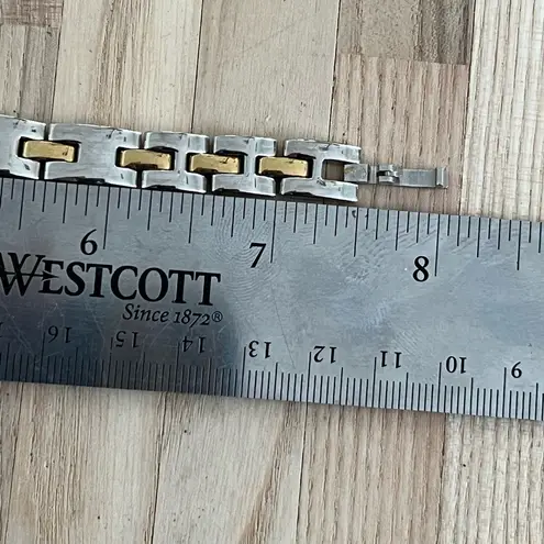 Raga Titan Ladies Watch Two Tone Bracelet Rectangular Black Dial