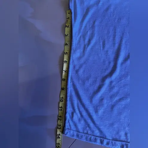 Gaiam Crossed Strap Tank Top blue/ gray Size M made in China cotton lightweight