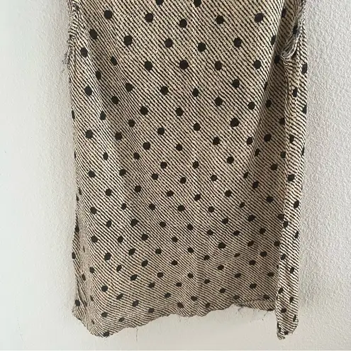 Diesel 100% Linen Black Polka Dot Tunic Dress Top Shirt XS