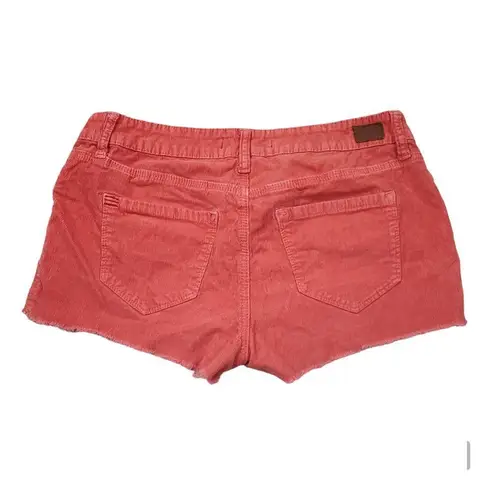 BDG  Urban Outfitters Low Slung Corduroy Cutoff Shorts Size 30 Coral Orange Pink