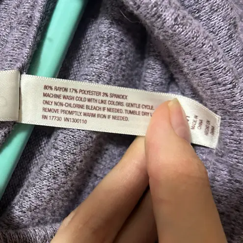 Gilligan & O'Malley Lavender Cowl Neck Sweater Size M