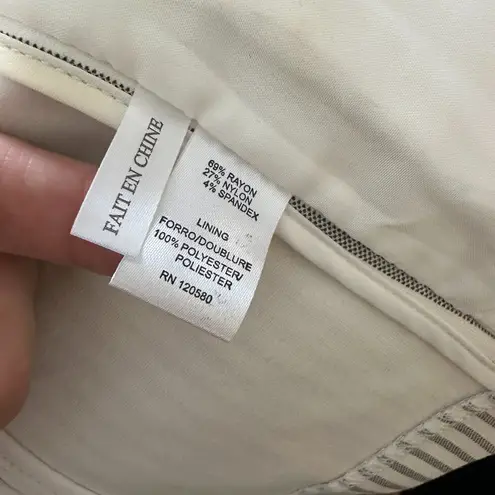 Amanda & Chelsea Striped Stretch Knit Blazer Size Medium