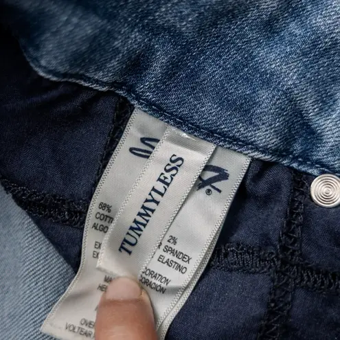 Seven7 Tummyless 8 Women's Ankle Skinny Light Wash Denim Blue Jeans Mid Rise