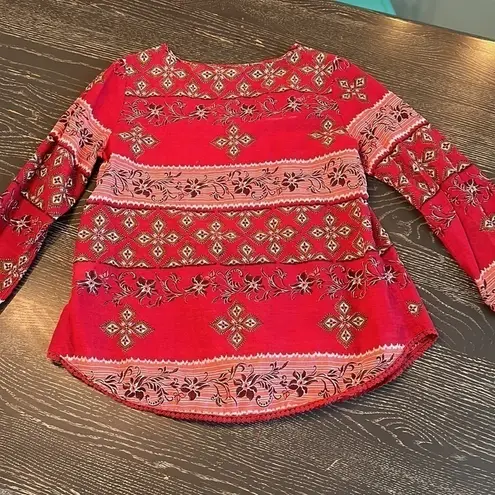 Denim & Supply Ralph Lauren Boho Peasant Blouse, 100% Cotton, Size Small.