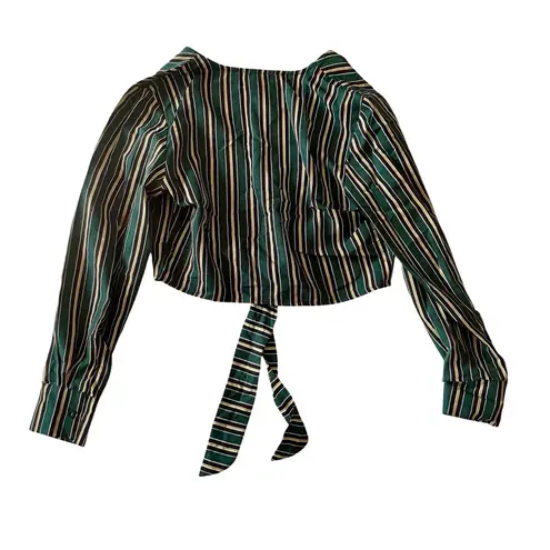 Spoon Jeans Cropped Top Green Size L