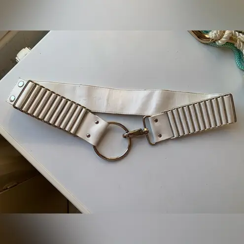 Vintage white silver belt