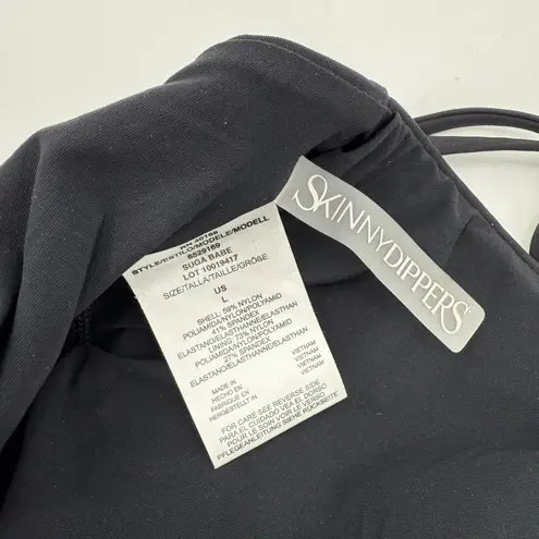 Skinny Dippers Swimsuit Size Large NEW Jelly Beans Suga Babe Lace Up Black NWOT