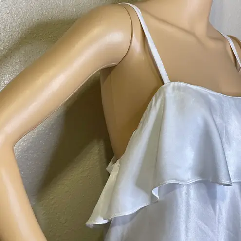 ABS Allen Schwartz NWT A.B.S. By Allen Schwartz Tank Blouse CrissCross Straps in Back White Size 1X