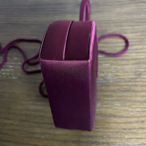 La Regale Mini Clutch Crossbody Cocktail Evening Purse Art Deco Style 5” Purple