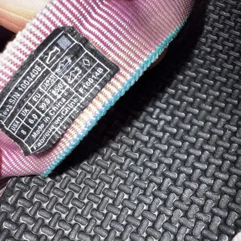 Teva Outdoor Casual Foam Flip Flops Blue Thong Sandal Shoe Beach Womens Size 8