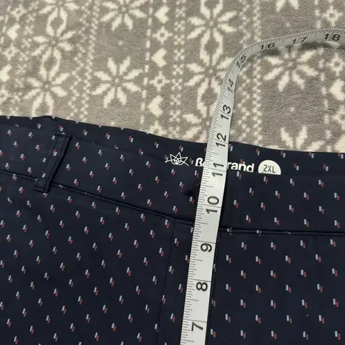 Betabrand The Dress Pant Yoga Pant Navy Blue Print Size 2XL Petite Work Comfy
