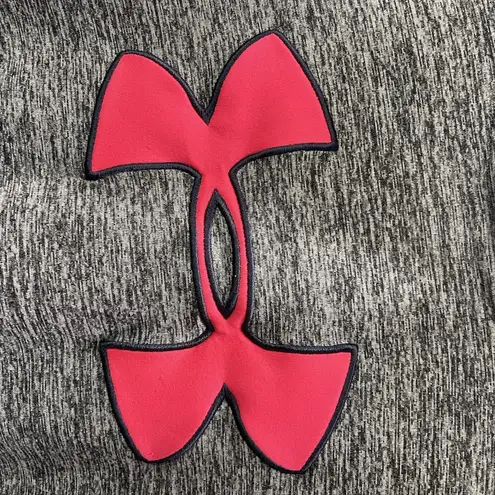 Under Armour  Hoodie Women's S Gray Hot Pink Loose Fitted Coldgear Storm Big Logo