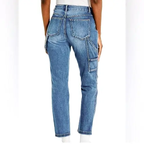 Tribal Jeans Audrey MidRise Girlfriend Carpenter Ankle Jeans size 8 Blue