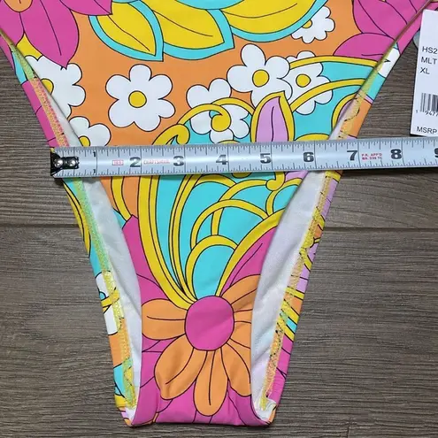 Hobie  Woodstock Floral High Waist Bikini Bottoms Multicolor Print Size XL